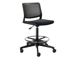 Task Stool in Black-- Trade Show Rental Furniture